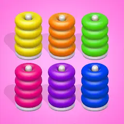 Color Sort 3D — Hoop Stack — Android app icon