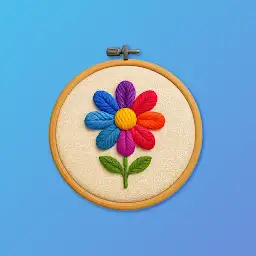 Embroidery Tutorial & Stitches — Android app icon