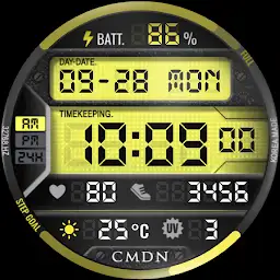 LCD Digital Watch Face — Android app icon