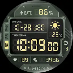 Tactical LCD Watch Face — Android app icon
