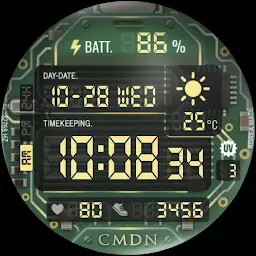 Circuit Board LCD Watch Face — Android app icon