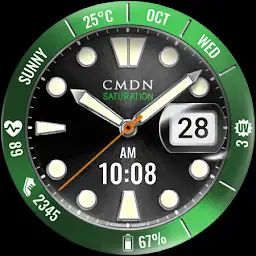 Digital Dive Watch Face Green — Android app icon