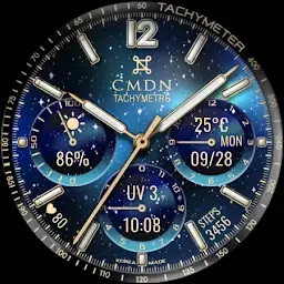 Starry Night Chrono Watch Face — Android app icon