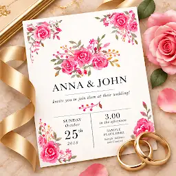 Wedding Invitation Maker: RSVP — Android app icon
