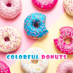 Colorful Donuts Theme — Android app icon