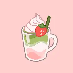 Strawberry Matcha Latte Theme — Android app icon