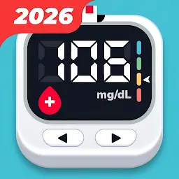Blood Sugar & Pressure Tracker — Android app icon