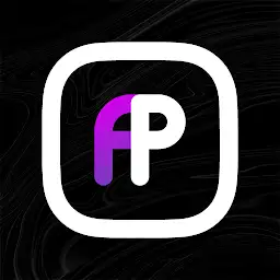 Aline Purple: linear icon pack — Android app icon