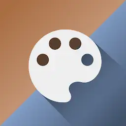 Color Theme Blue & Terracotta — Android app icon