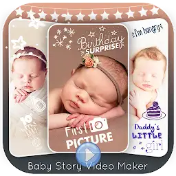 Baby Story Photo Video Maker — Android app icon