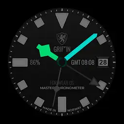 Classic Legible GMT Black — Android app icon