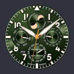 Luxury Moon Phase Watch Face — Android app icon