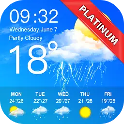 Weather Forecast Pro — Android app icon